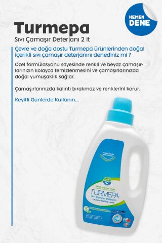 Turmepa Sıvı Çamaşır Deterjanı 2 Litre