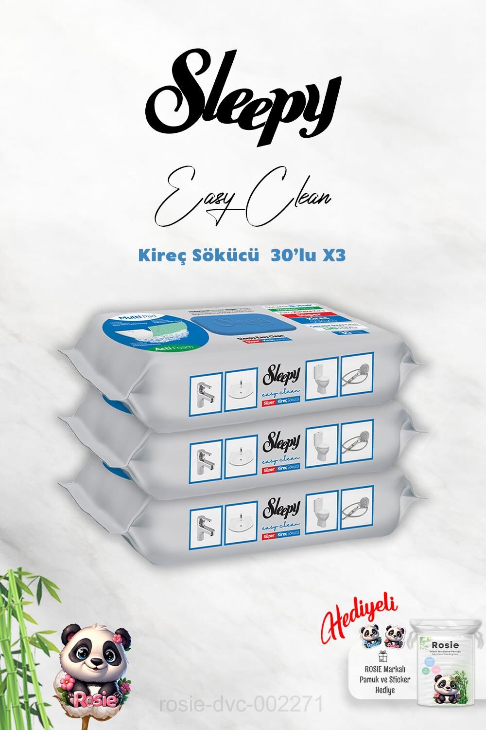 Kireç Sökücü Sleepy 30'lu X 3 ve Rosie Hediye