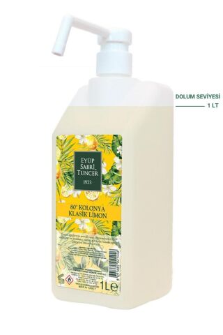 Eyüp Sabri Tuncer Klasik Limon Kolonyası Sprey Başlıklı 1 lt