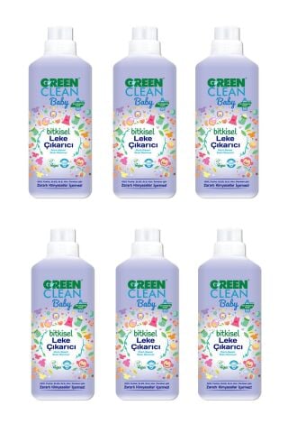 Green Clean Baby Bitkisel Leke Çıkarıcı 1000 Ml 6'lı