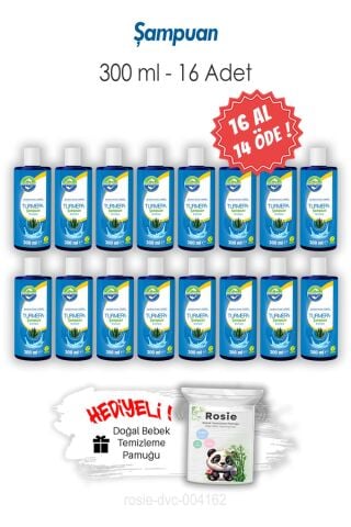 16 AL 14 ÖDE 300 ML Turmepa Şampuan ve ROSIE