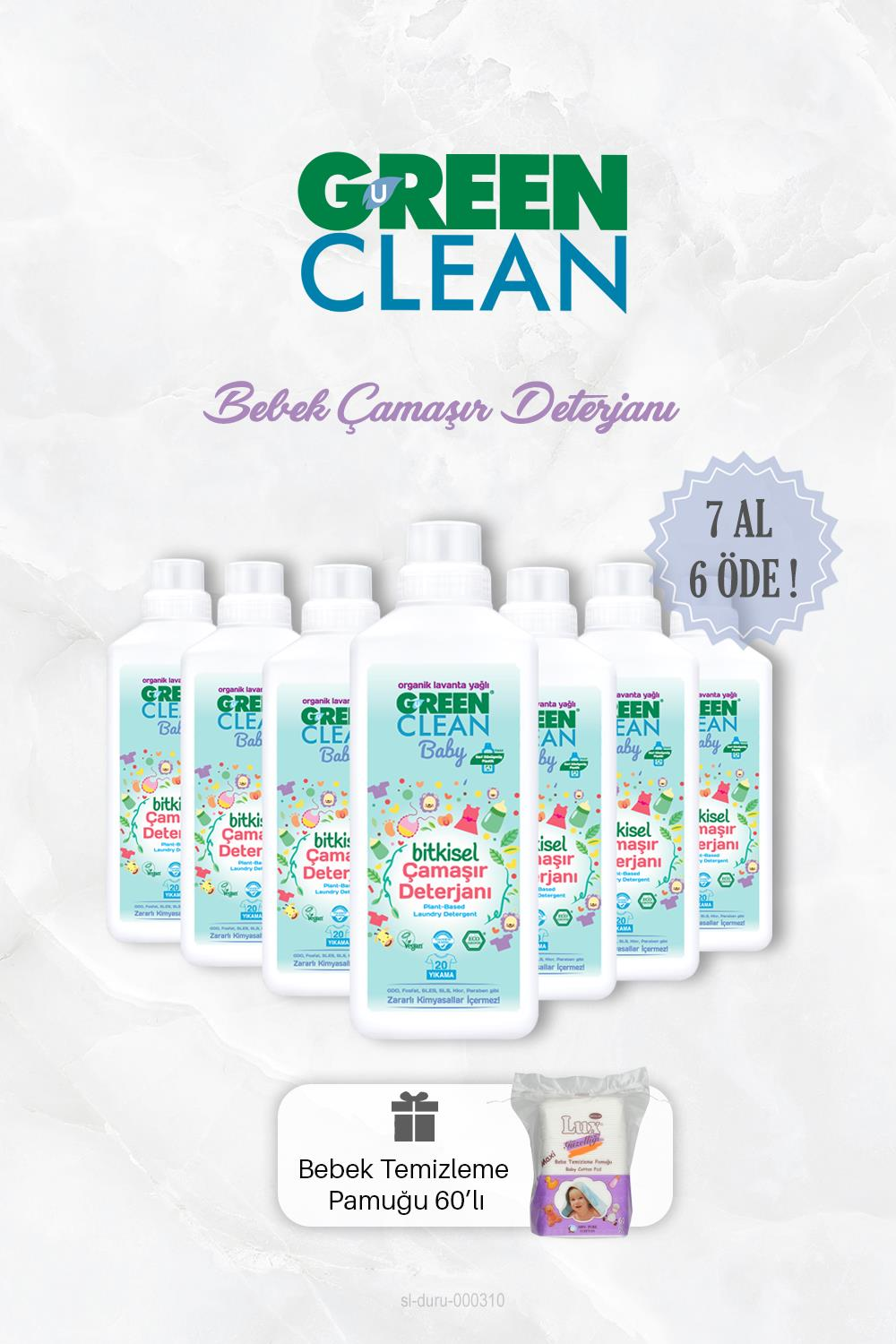 7 AL 6 ÖDE Bitkisel Bebek Çamaşır Deterjanı 1000 ml