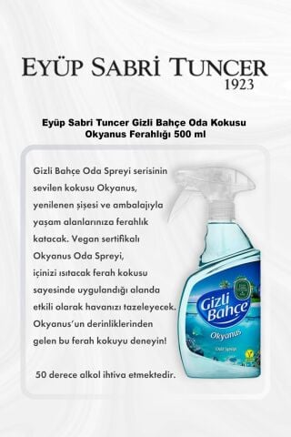 Eyüp Sabri Tuncer Gizli Bahçe Oda Kokusu Okyanus Ferahlığı 500 ml 5 Al 4 Öde ve Rosie Pamuk