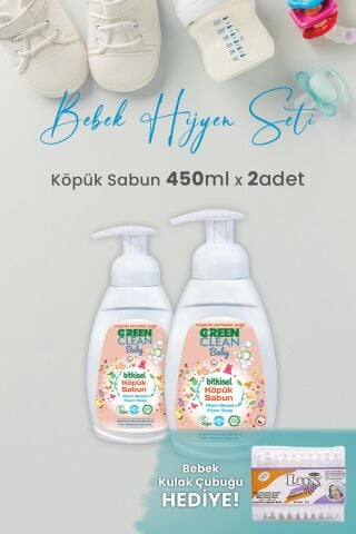 Green Clean Baby Köpük Sabun Portakal Yağlı 450 ml x 2 Adet ve Hediyeli