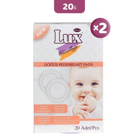 Lux Göğüs Pedi 20' li x 2