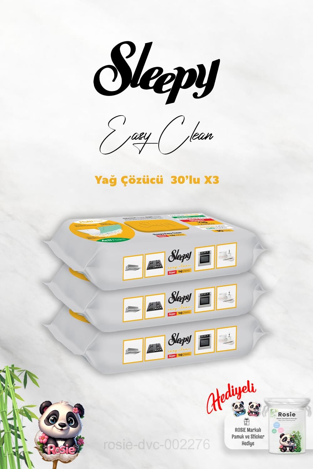 Yağ çözücü Sleepy 30'lu X 3 ve Rosie Hediye