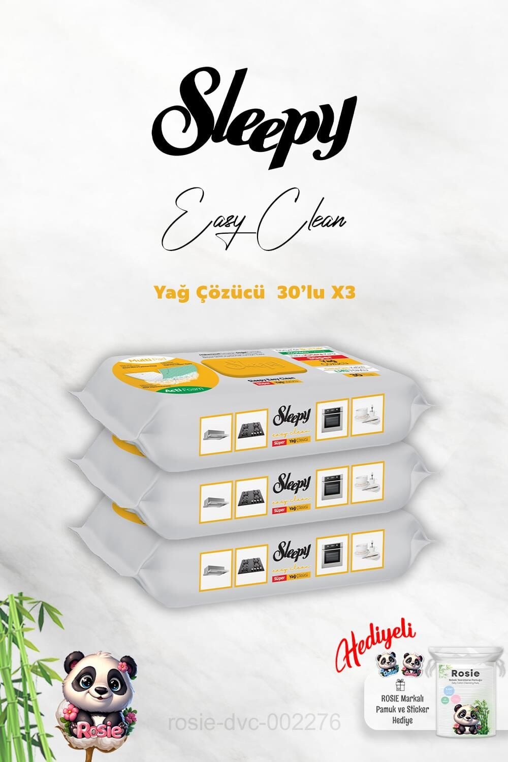 Yağ çözücü Sleepy 30'lu X 3 ve Rosie Hediye