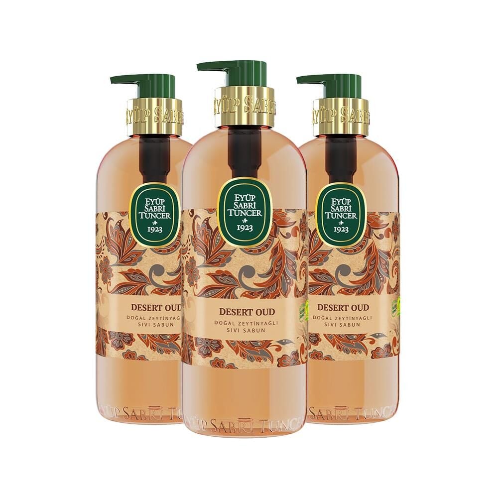Eyüp Sabri Tuncer Desert Oud Doğal Zeytinyağlı Sıvı Sabun 500 ml x 3