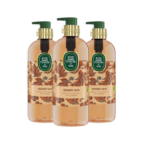 Eyüp Sabri Tuncer Desert Oud Doğal Zeytinyağlı Sıvı Sabun 500 ml x 3