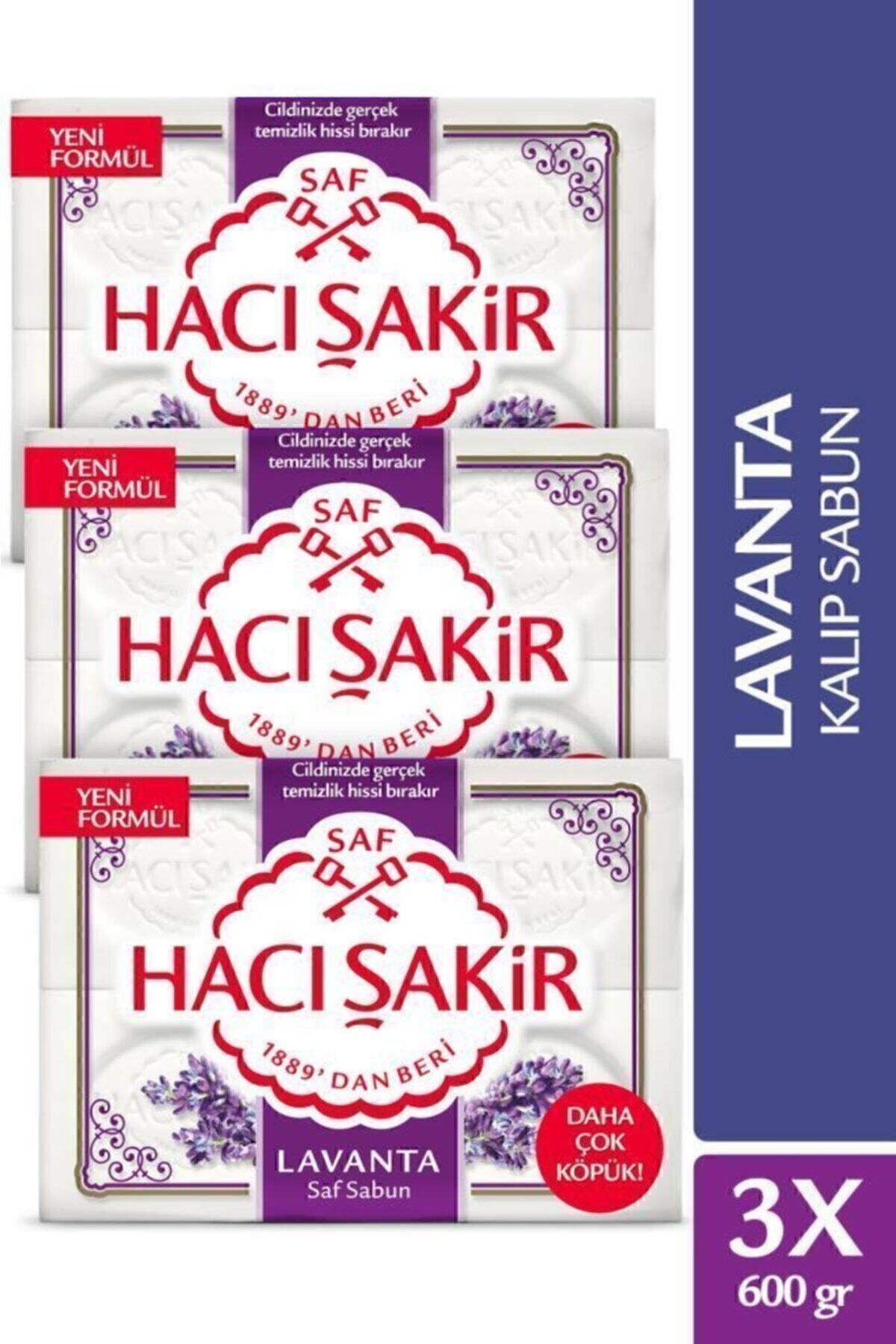 Hacı Şakir Lavanta Geleneksel Saf Kalıp Sabun 4x150 gr X3 Adet