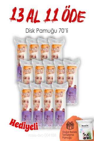 13 AL 11 ÖDE Lux Disk Makyaj Pamuğu 70'li ve ROSIE