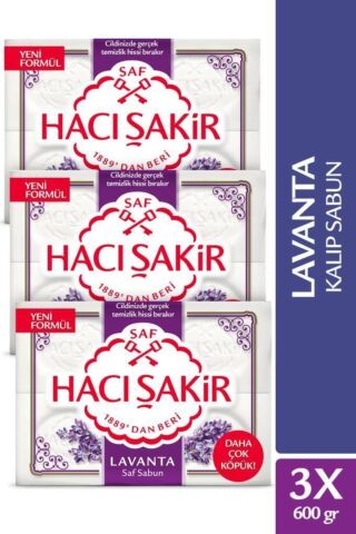 Hacı Şakir Lavanta Saf Kalıp Sabun 4x150 gr x 3 Adet