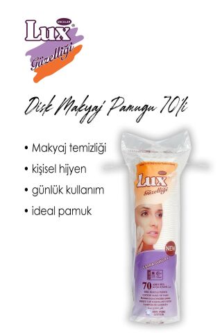Lux 19 AL 16 ÖDE Disk Makyaj Pamuğu 70'li ve ROSIE