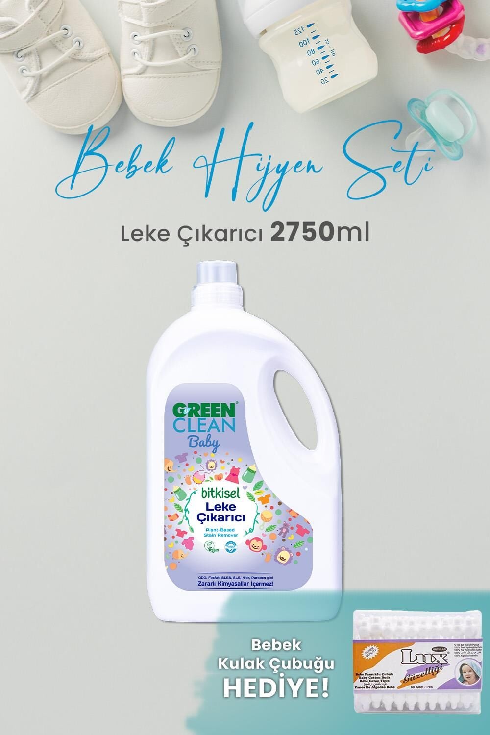 Green Clean Baby Leke Çıkarıcı 2.75 L ve Hediyeli