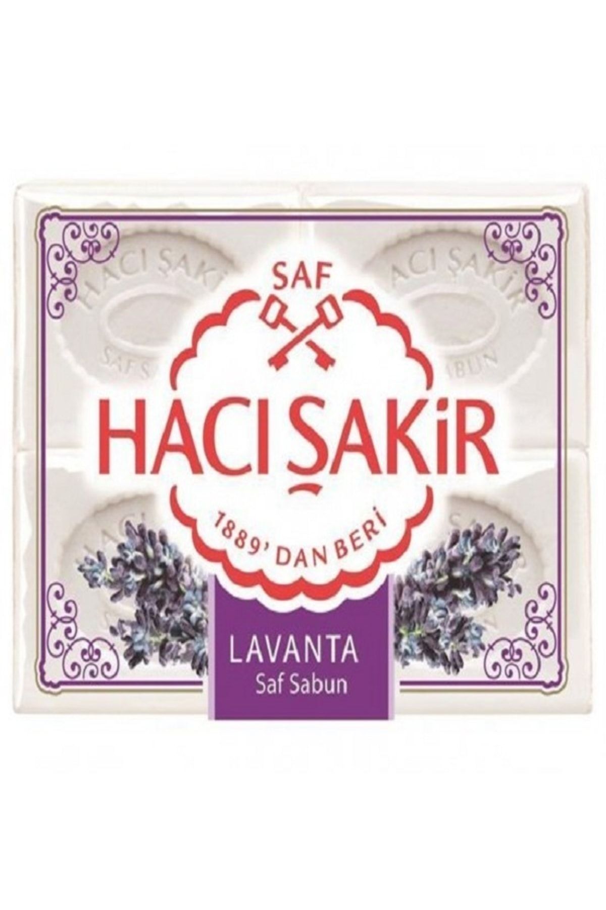Hacı Şakir Lavanta Kalıp Sabun 4x150 G ( 600 Gr ) 6 Paket