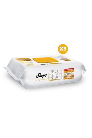 Sleepy Easy Clean Arap Sabunu Katkılı Yüzey Temizlik Havlusu 100' lü x 3 Adet