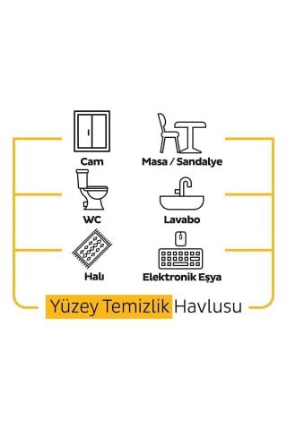 Sleepy Easy Clean Arap Sabunu Katkılı Yüzey Temizlik Havlusu 100' lü x 3 Adet