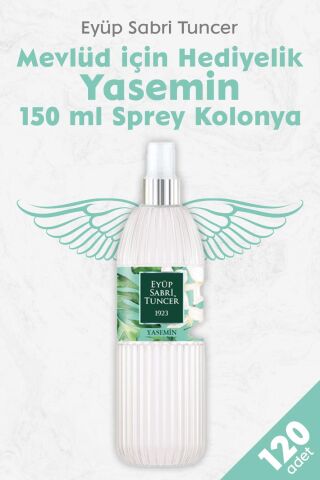 Mevlüd İçin Hediyelik Sprey Kolonya Yasemin 150 ML x 120 Adet