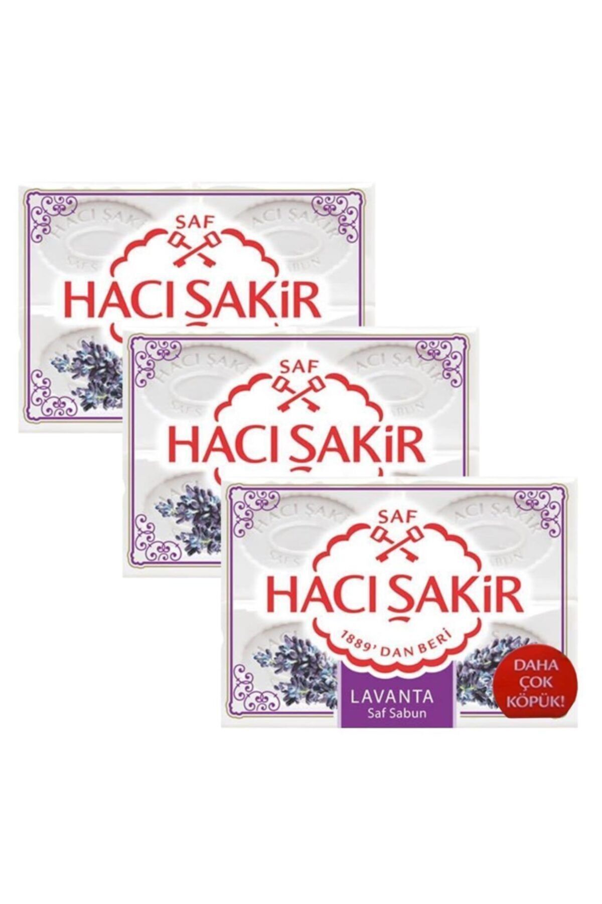 Hacı Şakir Lavanta Kalıp Sabun 4x150gr X 3 Adet