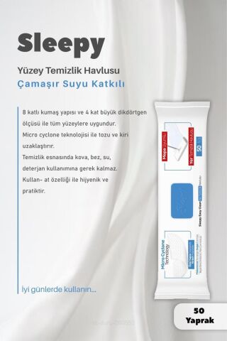 Sleepy Mopa Uyumlu Çamaşır Sulu Havlu 4XL ve ROSIE
