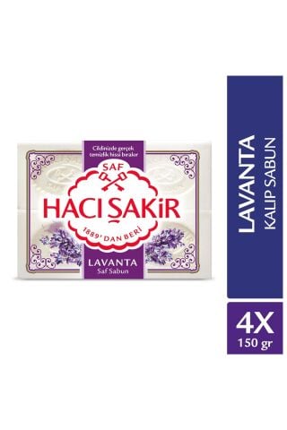 Hacı Şakir Lavanta Beyaz Kalıp Sabun 4X150G 3 ADET