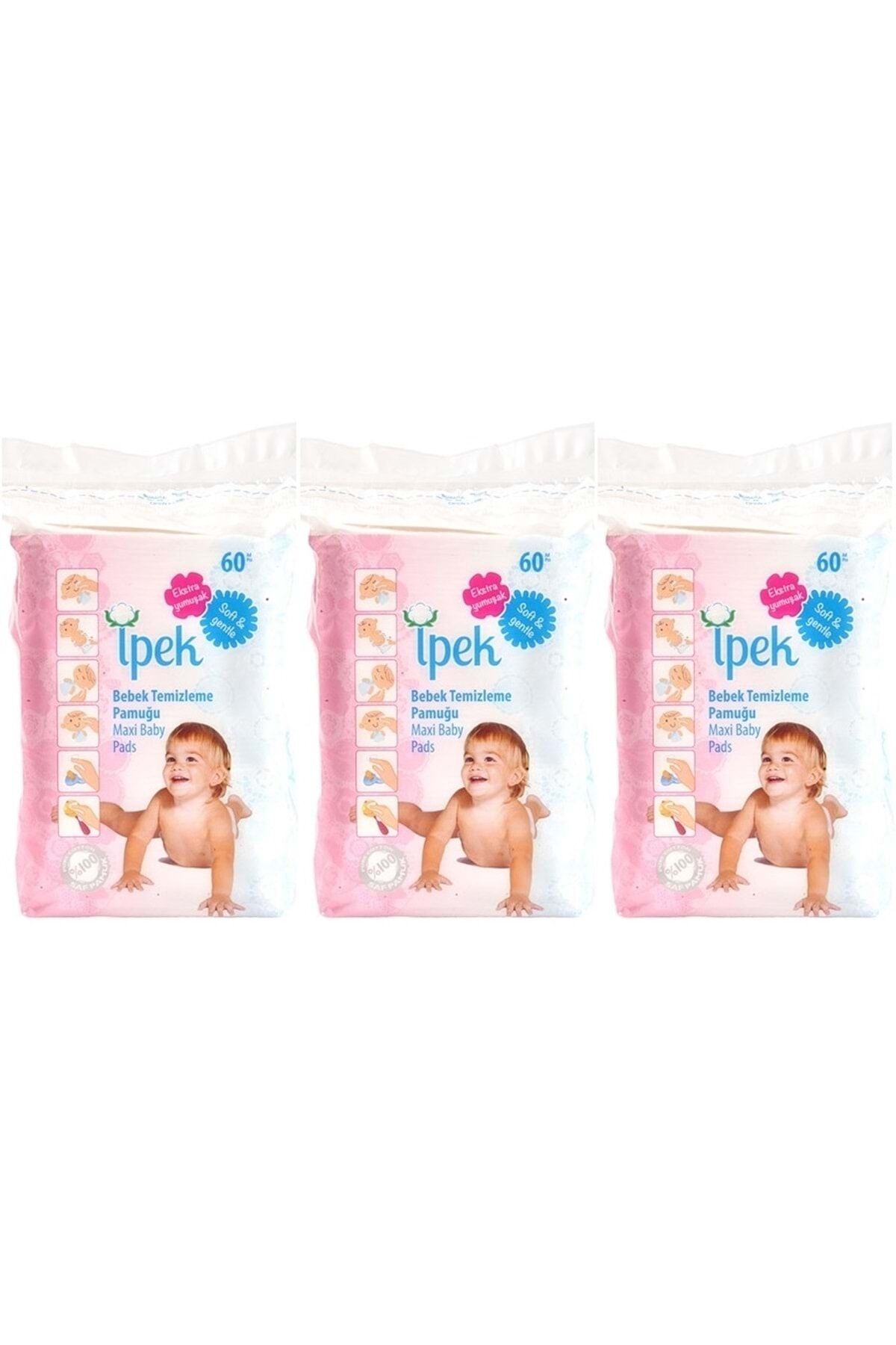 İpek Bebek Temizleme Pamuğu 180 Adet