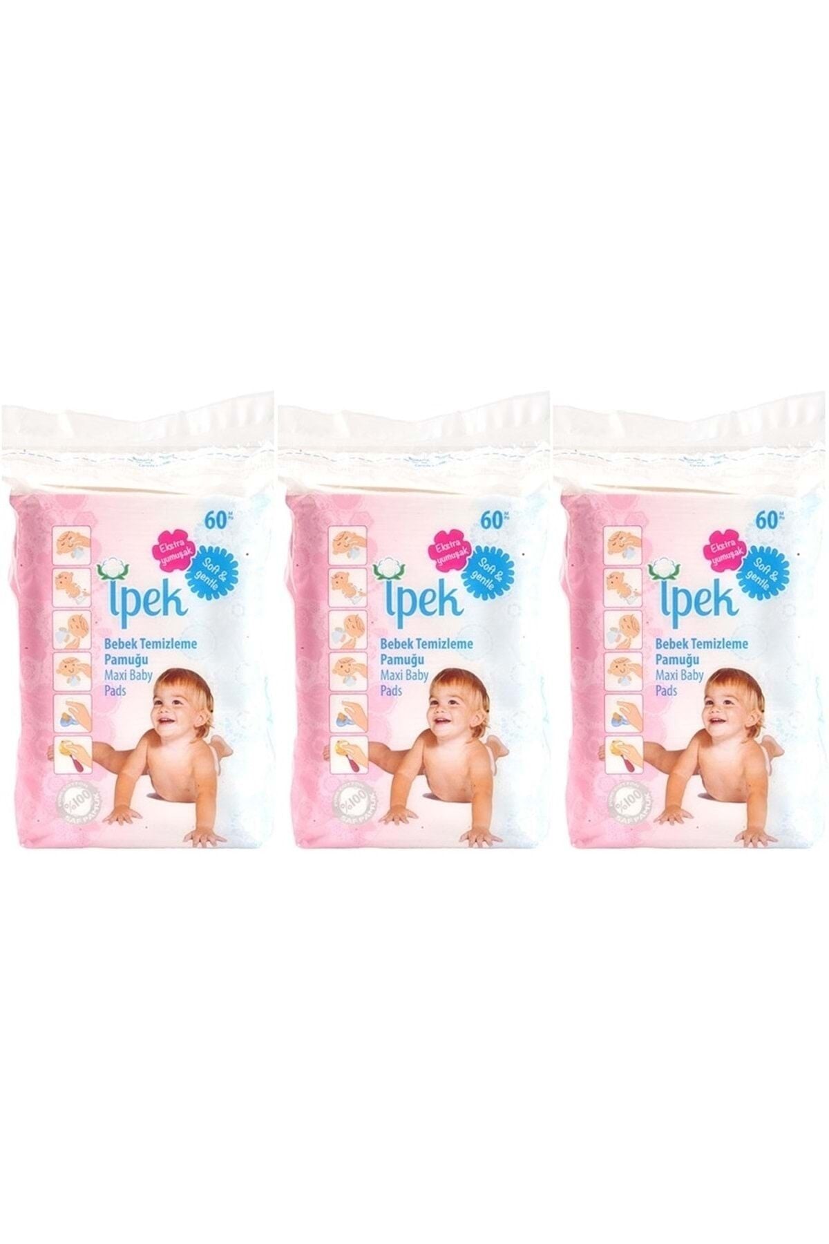 İpek Bebek Temizleme Pamuğu 180 Adet