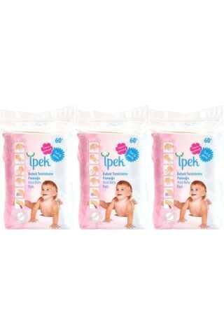 İpek Bebek Temizleme Pamuğu 180 Adet