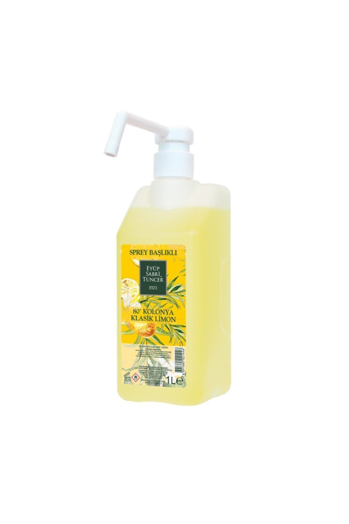 Eyüp Sabri Tuncer Klasik Limon Kolonyası Sprey Başlıklı 1 lt