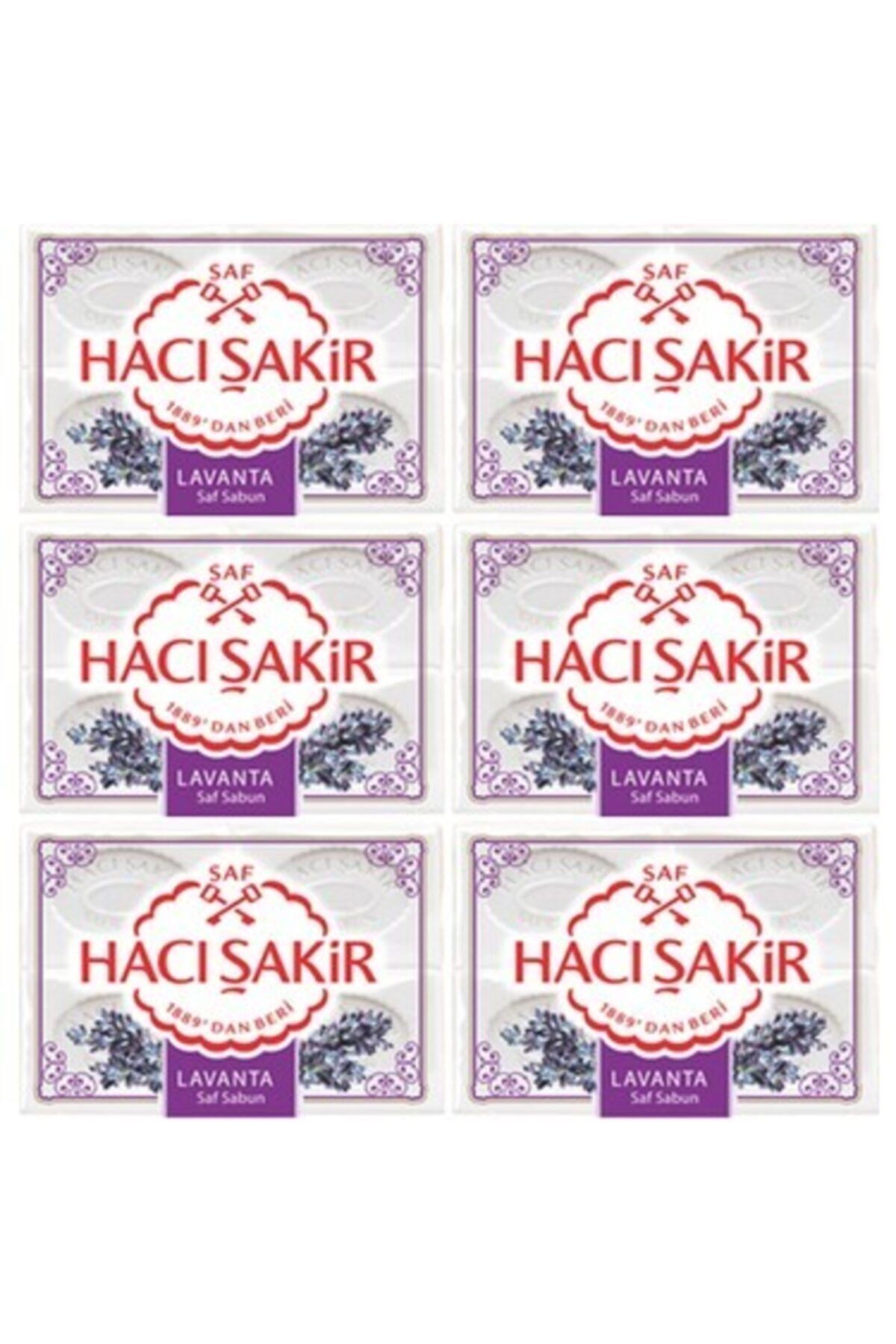 Hacı Şakir Lavanta Banyo Sabunu 600 gr 6 Adet
