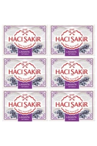 Hacı Şakir Lavanta Banyo Sabunu 600 gr 6 Adet