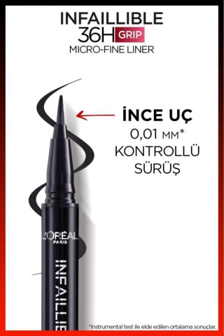 3 Adet Loreal Paris Infaillible Grip Siyah Eyeliner 01 Obsidian ve ROSIE