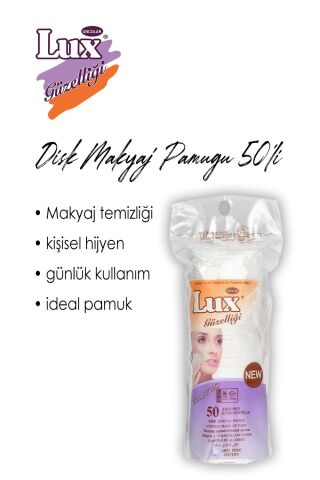 29 AL 25 ÖDE 50'li Lux Disk Makyaj Pamuğu ve ROSIE