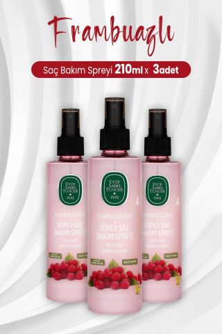 Eyüp Sabri Tuncer Frambuazlı Sirke ve Süper Saç Bakım Spreyi 210 ml x 3 Adet