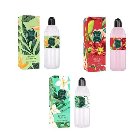 Eyüp Sabri Tuncer Kolonya Yasemin, Beyaz Çay ve Amber Pet Şişe 400 ML