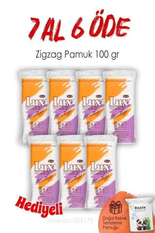 100 gr. Lux Zigzag Pamuk 7 AL 6 ÖDE ve ROSIE
