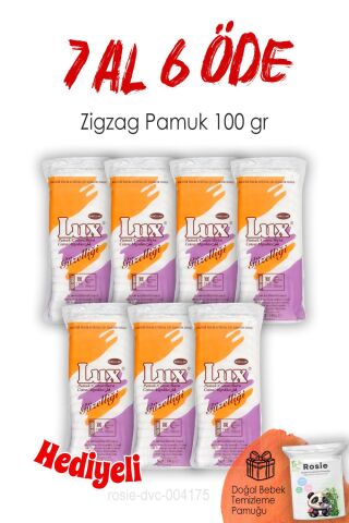 100 gr. Lux Zigzag Pamuk 7 AL 6 ÖDE ve ROSIE