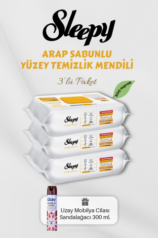 300 Adet Arap Sabunlu Yüzey Havlusu Mobilya Cilası Hediyeli