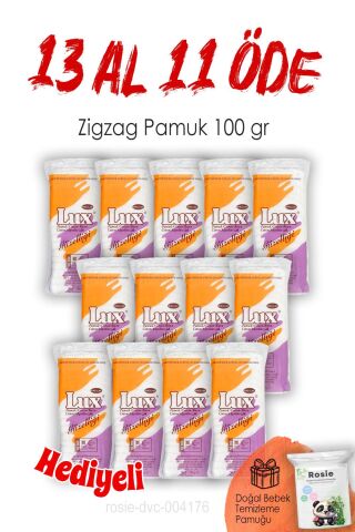 13 AL 11 ÖDE Lux Zigzag Pamuk 100gr. ve ROSIE