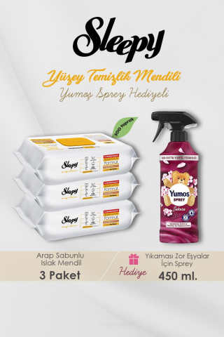 300 Adet Arap Sabunlu Havlu, Sakura Oda Kokusu