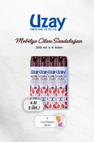 4 AL 3 ÖDE Uzay Mobilya Cilası Sandalağacı 300 ml, Pamuk
