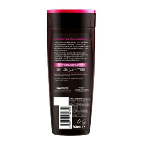 Elseve Komple Direnç Dökülme Karşıtı Şampuan 360 ml