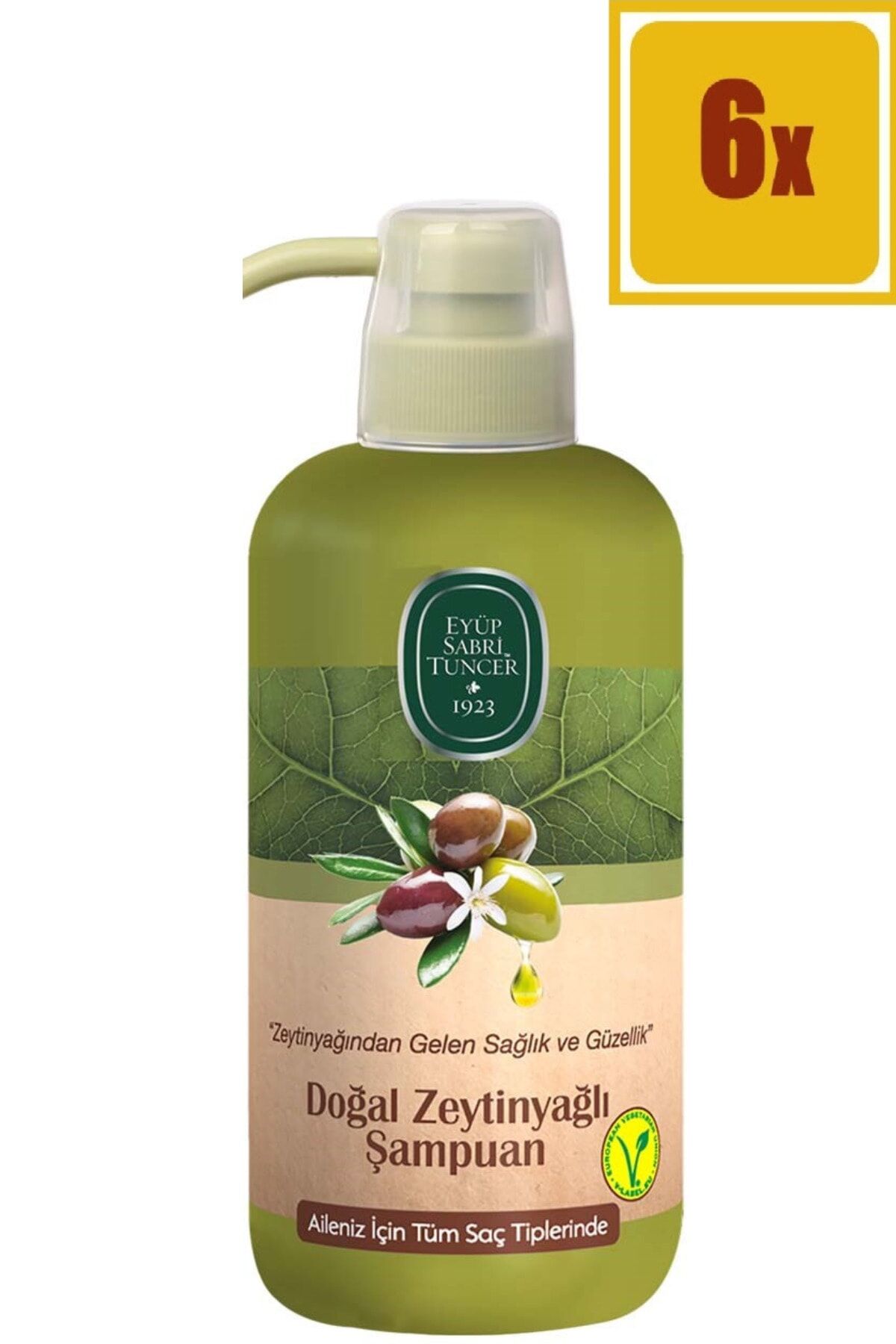 Eyüp Sabri Tuncer Doğal Zeytinyağlı Şampuan 600 ml x 6 Adet