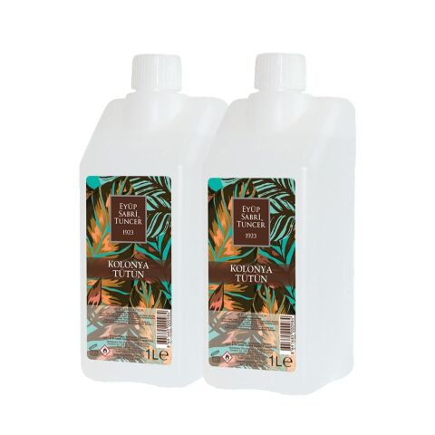 Eyüp Sabri Tuncer Tütün Kolonyası Yedek Şişe 1 Litre x 2 Adet