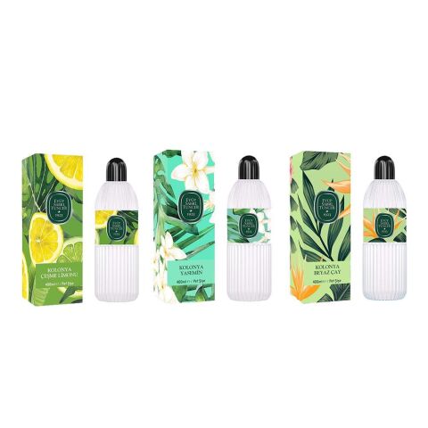 Eyüp Sabri Tuncer Kolonya Çeşme Limonu, Yasemin ve Beyaz Çay Pet Şişe 400 ml