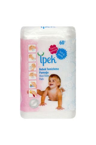 İpek Maxi Bebek Temizleme Pamuğu 60 Lı 5 Paket