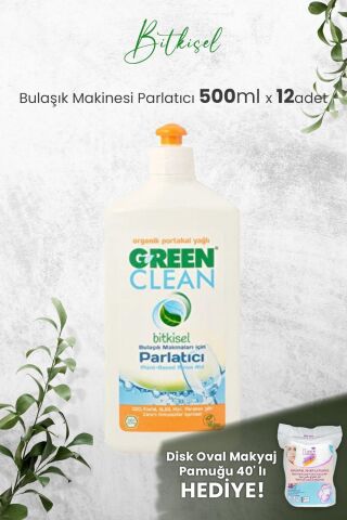 U Green Clean Bulaşık Makinesi Parlatıcı 500 ml x 12 Adet ve Hediyeli