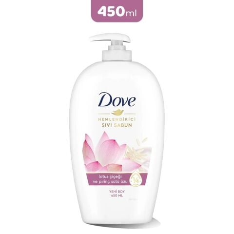 Dove Lotus Çiçeği ve Pirinç Sütü Sıvı Sabun 450 ml