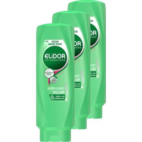 Elidor Saç Bakım Kremi Sağlıklı Uzayan Saçlar 500 ml x 3