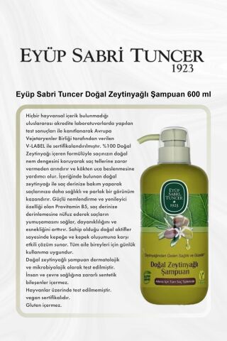 Eyüp Sabri Tuncer Doğal Zeytinyağlı Şampuan 600 ml 5 Al 4 Öde ve Rosie Pamuk